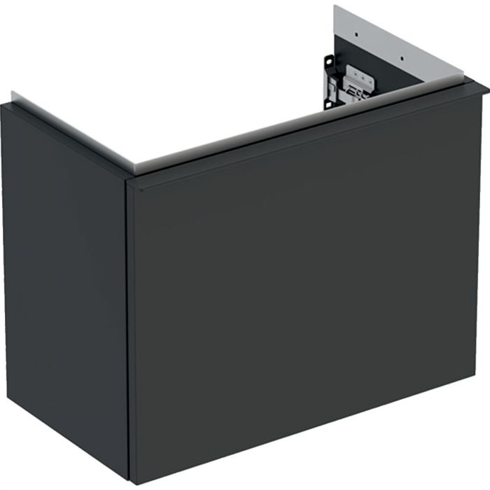 Szafka pod umywalkę kompaktową wisząca dolna 520 x 307 x 415 mm lava lakierowany mat z jedną szufladą GEBERIT iCon | 502302JK1