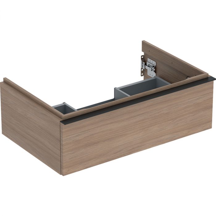 Szafka pod umywalkę wisząca dolna 740 x 476 x 247 mm dąb  z jedną szufladą GEBERIT iCon | 502311JH1