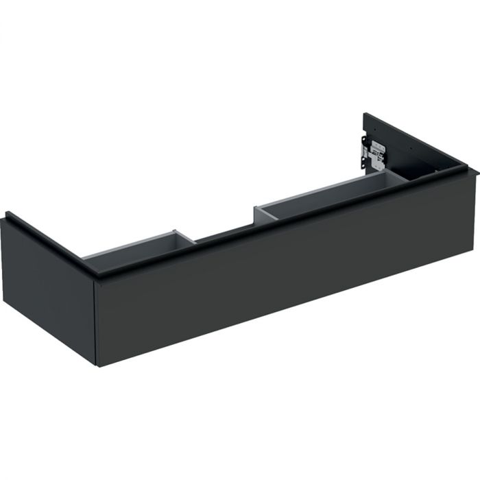 Szafka pod umywalkę wisząca dolna 1184 x 476 x 247 mm lava lakierowany mat z jedną szufladą GEBERIT iCon | 502313JK1