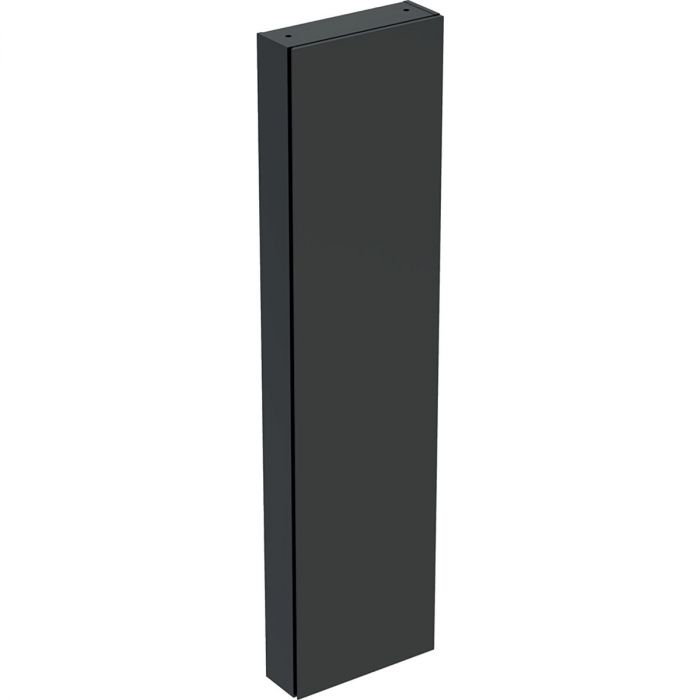 Szafka wisząca wysoka krótka 450 x 150 x 1800 mm lava lakierowany mat z jednymi drzwiami i lustrem wewnętrznym, 5 szklanych półek do dolnej szafki GEBERIT iCon | 502317JK1
