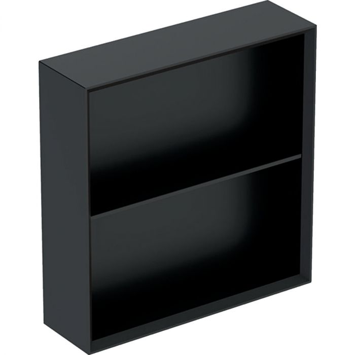 Regał wiszący 450 x 132 x 467 mm lava lakierowany mat z półką zamocowaną na stałe GEBERIT iCon | 502323JK1