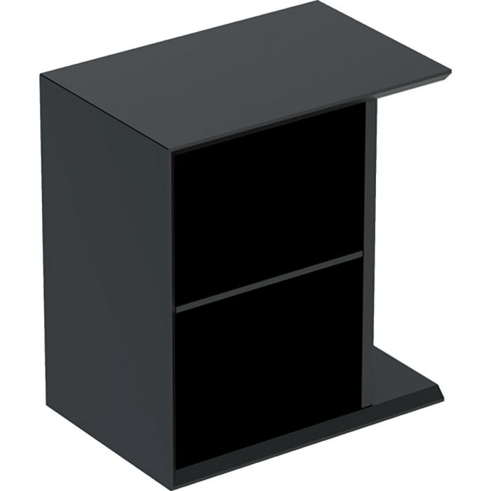 Element boczny do dolnej szafki Geberit iCon pod umywalkę z drzwiami wiszący 370 x 245 x 400 mm lava lakierowany mat z przekładaną półką GEBERIT iCon | 502324JK1