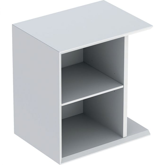 Element boczny do dolnej szafki Geberit iCon pod umywalkę z szufladą wiszący 370 x 273 x 400 mm biały lakierowany mat z przekładaną półką GEBERIT iCon | 502325013
