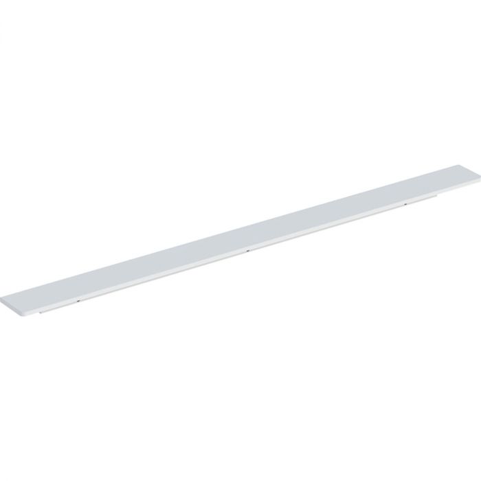 Uchwyt pasuje do wszystkich szafek pod umywalkę iCon z uchwytem mocowanie za pomocą śruby aluminiowy 447 x 19 x 33 mm biały mat w komplecie elementy mocujące GEBERIT iCon | 502357011