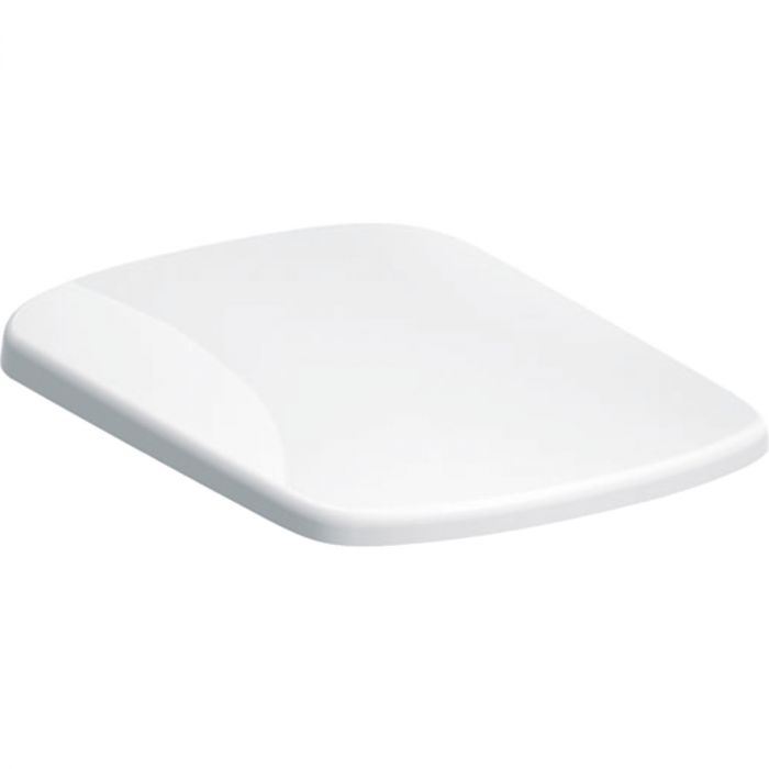 Deska WC GEBERIT SELNOVA COMPACT Duroplast wolne opadanie, zachodząca pokrywa deski sedesowej, zawiasy metalowe biała | 502898001