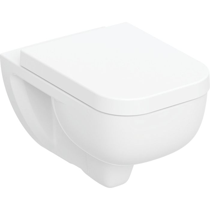 Miska WC ceramiczna GEBERIT Selnova Square lejowa, wirowa TurboFlush 35 x 54 cm  | 503154001