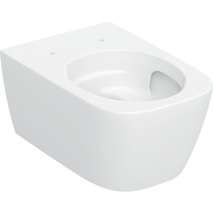 Miska WC ceramiczna wisząca GEBERIT SMYLE prostokątna lejowa, TurboFlush ukryte mocowanie 35.5 x 53 cm  | 503170001