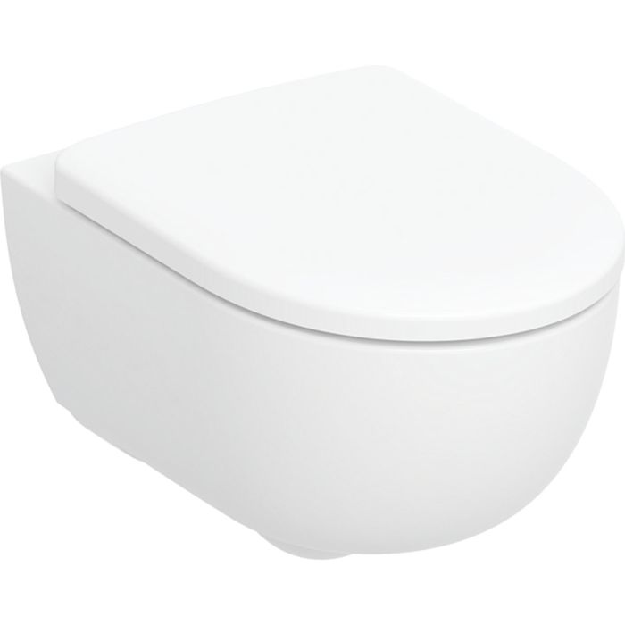 Miska WC GEBERIT Selnova Premium lejowa, wirowa TurboFlush 36 x 53 cm z deską  | 503197001