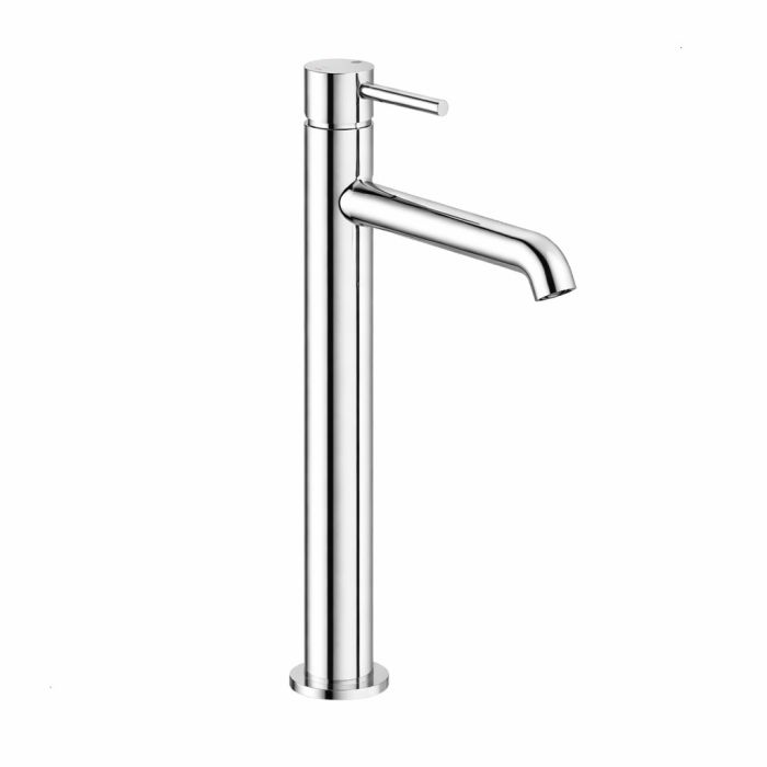 Bateria umywalkowa stojąca nablatowa ARMATURA KRAKÓW MOZA MINI 1-otworowa mosiężna chrom z korkiem klik-klak  | 503263200