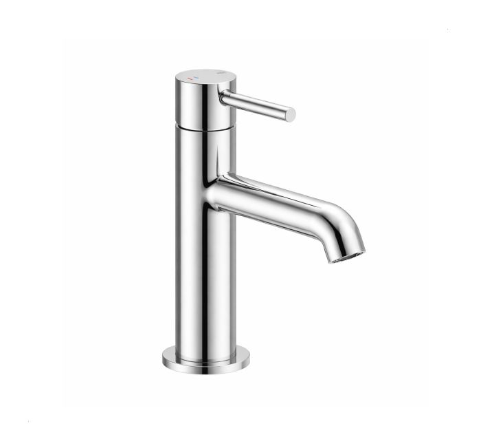 Bateria umywalkowa stojąca ARMATURA KRAKÓW MOZA MINI 1-otworowa mosiężna chrom z korkiem klik-klak  | 503283500