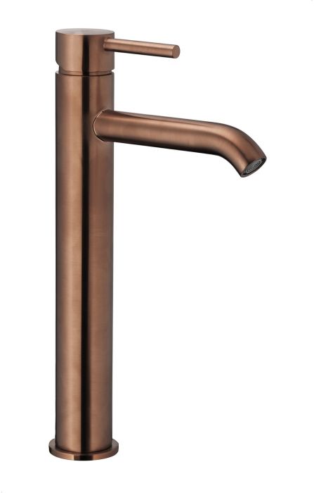 Bateria umywalkowa stojąca nablatowa ARMATURA KRAKÓW Moza brushed rose gold | 503261234