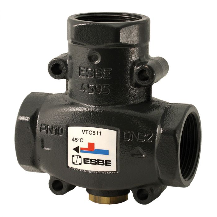 Zawór mieszający termostatyczny VTC511 z mosiądzu DN 25 1" GW Kvs 9 50°C