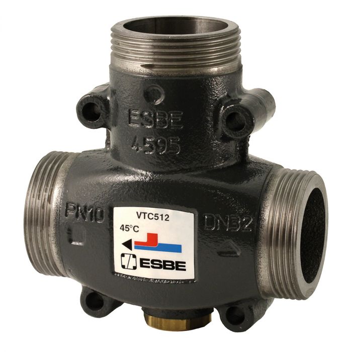 Zawór mieszający termostatyczny VTC512 z mosiądzu DN 32 1 1/2" GZ Kvs 14 60°C
