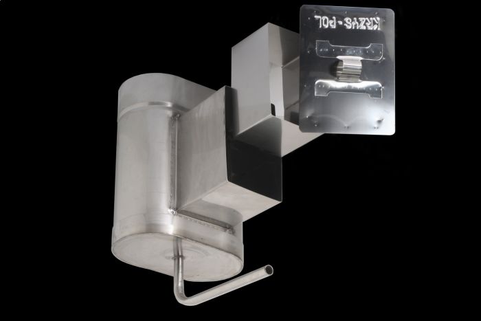 Wyczystka 11 x 18 cm z zaślepką i odskraplaczem KRZYSPOL system jednościenny owalny SJO-0,8, SJO-0,8Ż | SJO08WZ110180