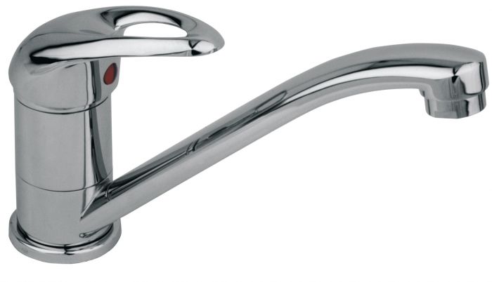 Bateria umywalkowa stojąca ARMATURA KRAKÓW JASPIS 1-uchwytowa 1-otworowa mosiądz chrom z obrotową wylewką z zestawem montażowym  | 54291500