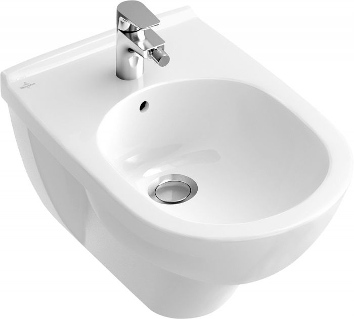 O.novo bidet podwieszany z otworem z przelewem 36 x 56 cm weiss alpin