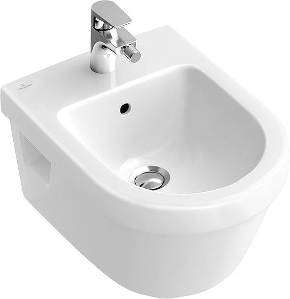 Architectura bidet podwieszany z otworem z przelewem 37 x 53 cm weiss alpin