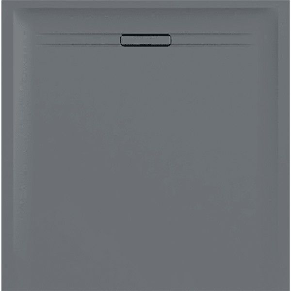 Brodzik z żywicy kamiennej kwadratowy 90 x 90 cm GEBERIT Sestra odpływ z tyłu na środku | 550260002