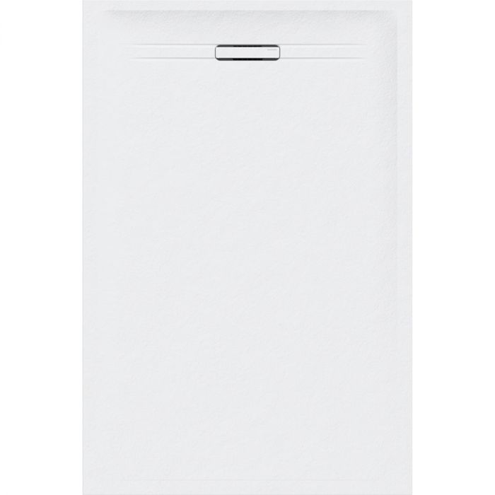Brodzik z żywicy kamiennej prostokątny 70 x 140 x 4 cm GEBERIT Sestra odpływ z tyłu na środku | 550205002