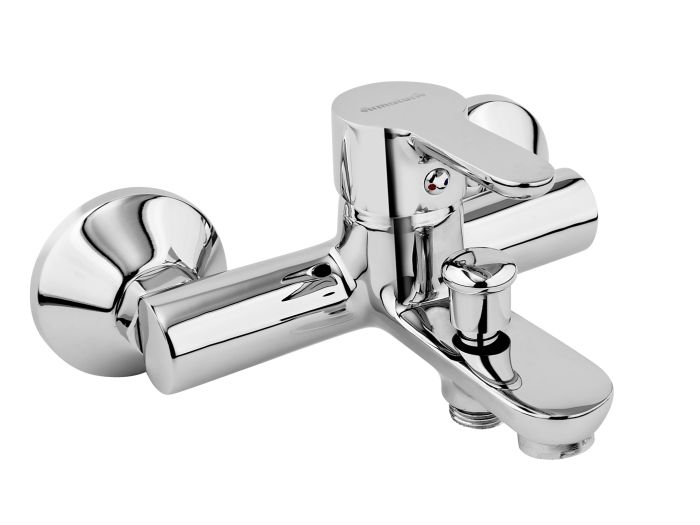 Bateria wannowa ścienna ARMATURA KRAKÓW GRANAT 1-uchwytowa 2-otworowa mosiądz chrom  | 552401000