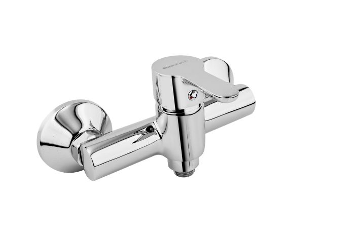 Bateria natryskowa ścienna ARMATURA KRAKÓW GRANAT 1-uchwytowa 2-otworowa mosiądz chrom  | 552601000