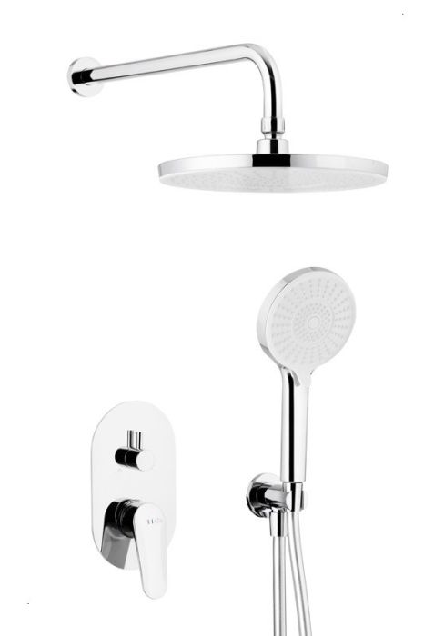 Zestaw prysznicowy podtynkowy, z baterią 2-funkcyjną ARMATURA KRAKÓW OTAVA chrom  | 555950100