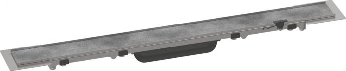 Element zewnętrzny odpływu bez ramy HANSGROHE RainDrain Rock odpowiedni do odwodnienia pojedynczego ze stali szlachetnej 304 600 x 58 x 7 mm | 56029000