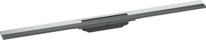 Element zewnętrzny odpływu HANSGROHE RainDrain Flex odpowiedni do odwodnienia pojedynczego ze stali szlachetnej 304 900 x 60 x 10 mm chrom | 56045000