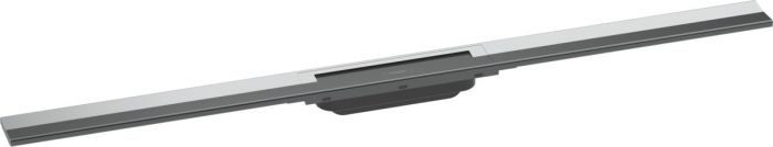 Element zewnętrzny odpływu HANSGROHE RainDrain Flex odpowiedni do odwodnienia pojedynczego ze stali szlachetnej 304 1000 x 60 x 10 mm chrom | 56046000