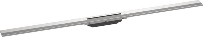 Element zewnętrzny odpływu HANSGROHE RainDrain Flex odpowiedni do odwodnienia pojedynczego ze stali szlachetnej 304 1200 x 60 x 10 mm srebrny szczotkowany | 56047800