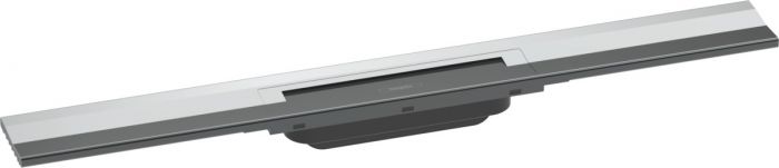 Element zewnętrzny odpływu HANSGROHE RainDrain Flex odpowiedni do odwodnienia pierwotnego ze stali szlachetnej 304 700 x 76 x 10 mm chrom  | 56050000