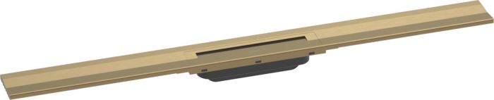 Element zewnętrzny odpływu HANSGROHE RainDrain Flex odpowiedni do odwodnienia pojedynczego ze stali szlachetnej 304 900 x 76 x 10 mm brąz szczotkowany | 56052140