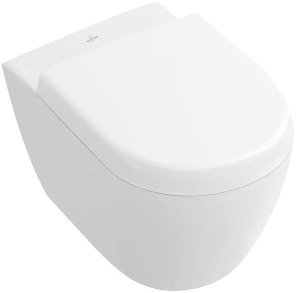 Miska ceramiczna z powłoką CeramicPlus VILLEROY & BOCH Subway 2.0 podwieszana bez kołnierza wewnętrznego z elementami mocującymi "SupraFix compact" weiss alpin  | 5606R0R1