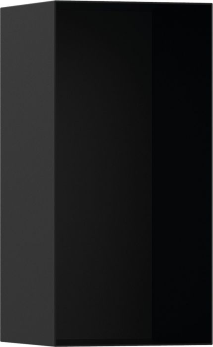 Wnęka ścienna HANSGROHE XtraStoris Minimalistic bez ozdobnej ramki nadaje się do stosowania w strefie mokrej 300 x 150 x 140 mm czarna mat w komplecie: zestawy instalacyjny, zestaw uszczelniający | 56076670