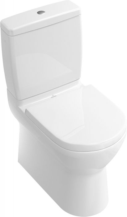 O.novo miska ustępowa stojąca do WC kompaktu 3/4,5 l odpływ poziomy 36 x 64 cm weiss alpin