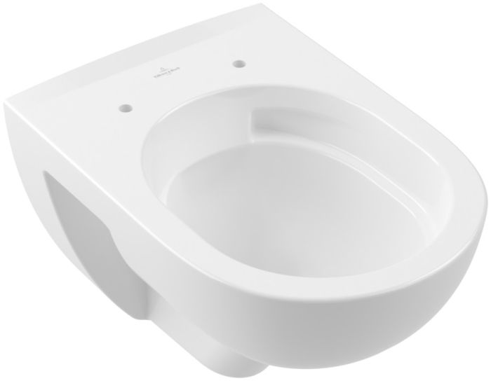 Miska WC wisząca z powłoką AntiBac CeramicPlus VILLEROY & BOCH O.novo bez kołnierza wirowa TwistFlush 36 x 52 cm weiss alpin  | 5660C0T2