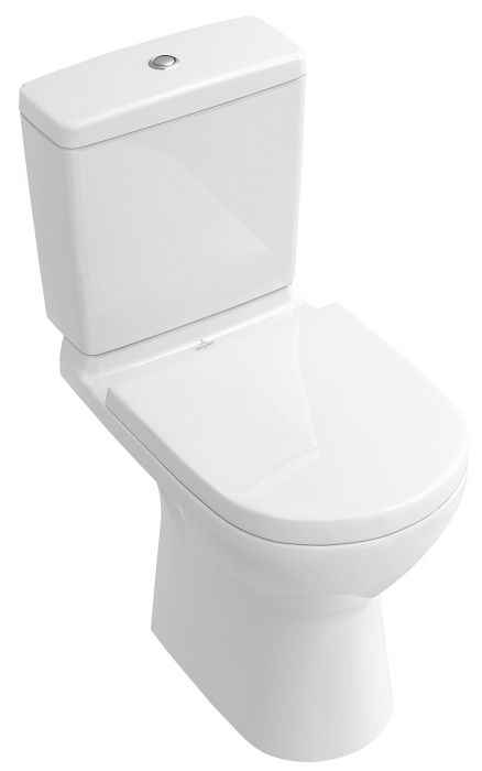 O.novo miska ustępowa stojąca do WC kompaktu 3/4,5 l odpływ poziomy 36 x 67 cm weiss alpin