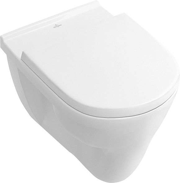 Miska ustępowa ceramiczna z powłoką CeramicPlus VILLEROY & BOCH O.novo z półką wisząca 36 x 56 cm weiss alpin  | 566210R1