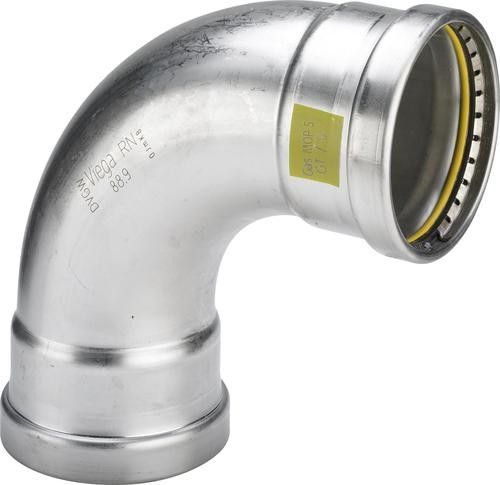 Łuk Sanpress Inox 90° 90° ze stali nierdzewnej 108 mm Sanpress Inox G 0216XL