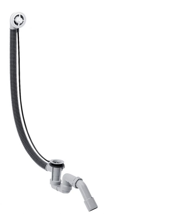 Odpływ wannowy z przelewem, elastyczny HANSGROHE Flexaplus do wanien nietypowych 1 1/2" bez elementu zewnetrznego | 58141180