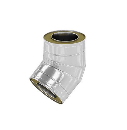 Kolano izolowane 45° stalowe DW316L DW316L DN80 RICOM | 030108040DWJ