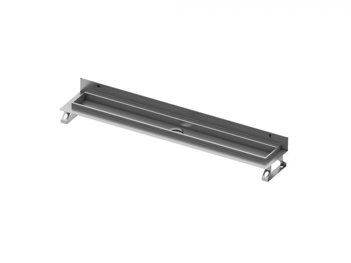 Rynna prosta z wygiętym kołnierzem TECE TECEdrainline z taśmą uszczelniającą Seal System stal nierdzewna polerowana 1500 mm | 601501