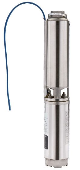 Pompa głębinowa zatapialna wielostopniowa Sub TWU 4-0414-C EM 1.1 kW 230 V średnica pompy 4", z taśmami ściągowymi, do montażu pionowego lub poziomego