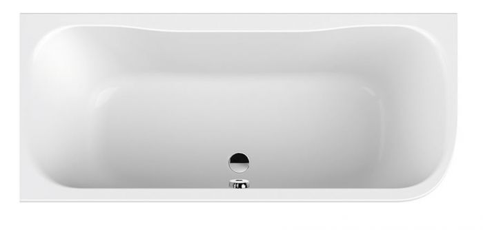 Wanna akrylowa asymetryczny narożna SANPLAST Luxo WAL-kpl/LUXO 80x180+STW 1800 800 mm biała EW kompletna  | 610370022001000