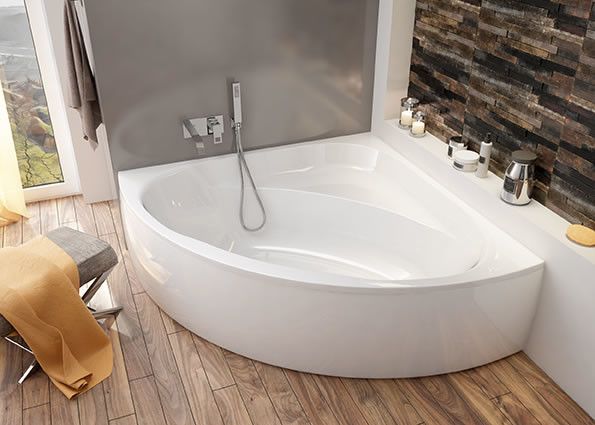 Wanna akrylowa symetryczny narożna SANPLAST Luxo WS-kpl-mb/LUXO 145x145+SP 1450 1450 x 640 mm biała EW pojemność: 336 l  | 610370132001000