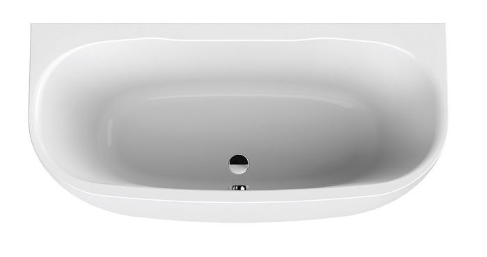 Wanna akrylowa asymetryczny przyścienna SANPLAST Luxo WSPse-kpl-mb/LUXO 75x160+STW biew 1600 750 x 600 mm biała EW | 610370108001000