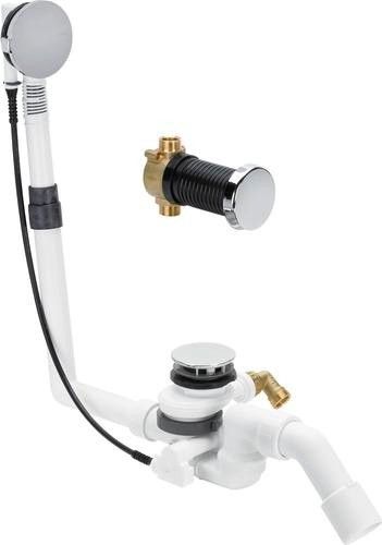 Komplet odpływowo-przelewowy VIEGA Multiplex Trio F 6145.4 cięgno Bowdena L=560 mm płaskie wykonanie | 672027