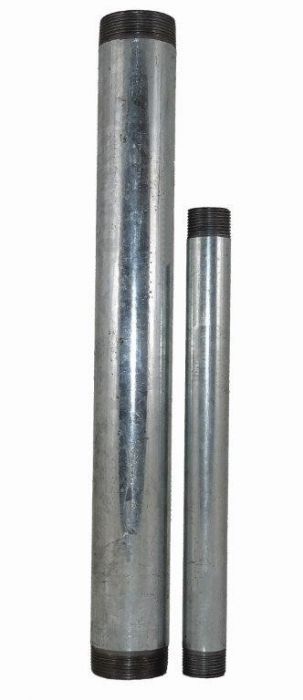 Króciec gwintowany dwustronnie stalowy ocynk GZ 1" x 1100 mm