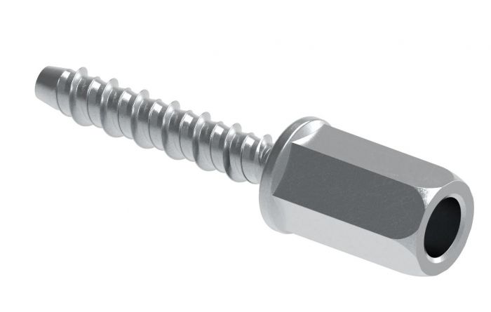 Śruba do betonu ze stali z ocynkowanej elektrolitycznie W-LX-N 6 x 55 / M8xM10 mm