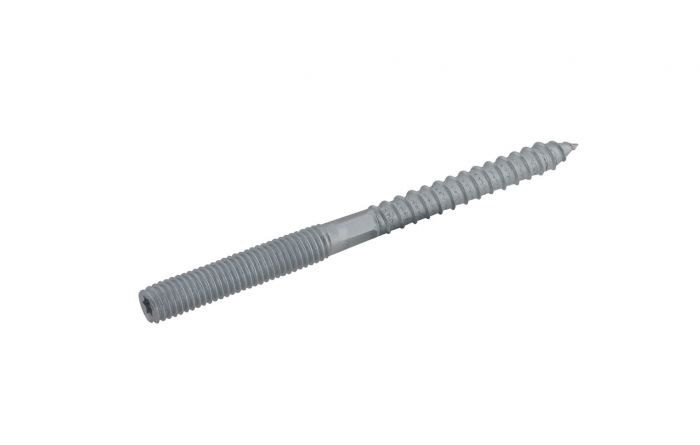 Śruba dwugwintowa typ 626 stalowa, ocynkowana elektrolitycznie BIS M8 x 200 mm